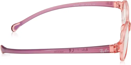 Vista 3 de Ray-Ban Junior RY1587 - Marcos ovalados para lentes graduados para niños, Lente de demostración roja claro transparente