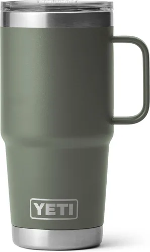 Vista 19 de YETI - Vaso de viaje Rambler de 20 onzas, de acero inoxidable, aislada al vacío con tapa fuerte Stronghold Blanco