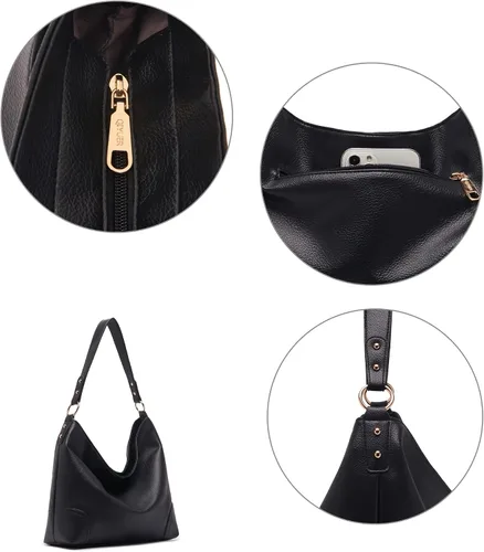 Vista 5 de Juego de carteras y carteras para mujer, bolso grande con cartera, 3