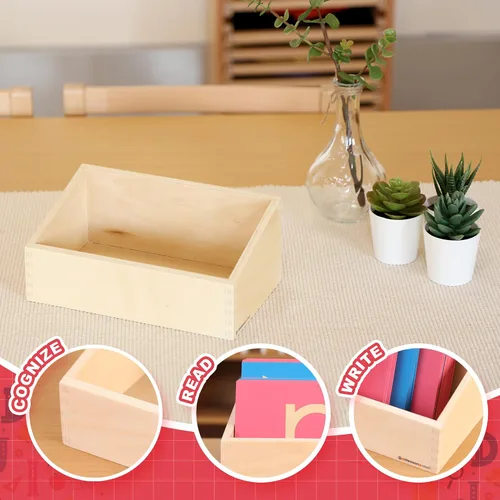 Vista 6 de MONTESSORI OUTLET Caja para las letras de papel de lija