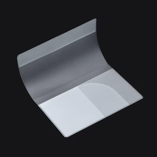 Vista 3 de Owfeel 5 protectores de pasaporte de plástico esmerilado + 10 soportes para tarjetas de crédito de plástico transparente