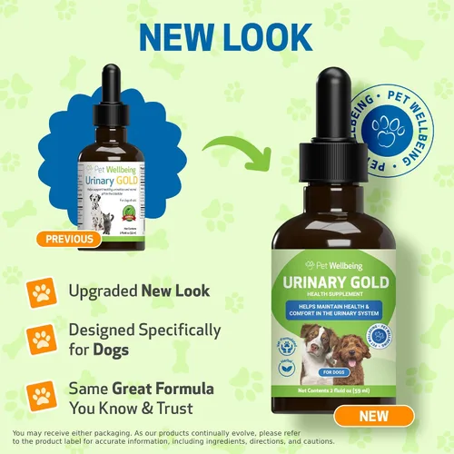 Vista 2 de Pet Wellbeing Oro urinario para perros – Formulado por veterinarios – Soporte para el tracto urinario con múltiples hierbas – Salud de la vejiga