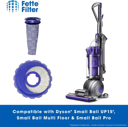Vista 4 de Fette Filter - Juego de filtros de vacío compatibles con Dyson Small Ball UP15, Small Ball Multi Floor y Small Ball Pro. Comparar con la parte #