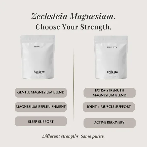 Vista 7 de Trifecta - Remojamiento de baño para alivio muscular, bolsa de 2 libras, mezcla de árnica y magnesio extra fuerte, copos de Zechstein + sal del mar