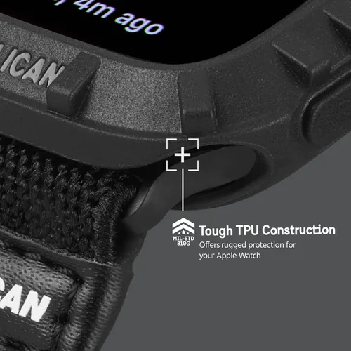 Vista 3 de Pelican - Protector Series - Parachoques para 1.496-1.575 in Apple Watch Series 1/2/3/4/5 - Negro