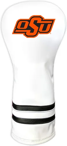 Vista 32 de Team Golf NCAA Funda para Cabeza de Palo de Golf Fairway Vintage Blanca, Diseño que se Ajusta a la Forma, Diseño Retro