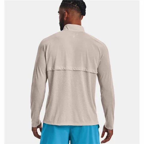 Vista 5 de Camiseta de Manga Larga Hombre Under Armour Streaker Run Beige