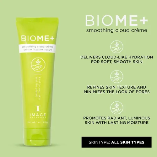 Vista 2 de IMAGE Skincare, BIOME+ Smoothing Cloud Crème, Microbiome Friendly Face Night Cream, Supports Skin Moisture Barrier