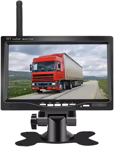 Vista 6 de Cámara de visión trasera inalámbrica de 7 pulgadas Monitor de coche Cámara de marcha atrás del vehículo para camión RV autobús imagen inversa