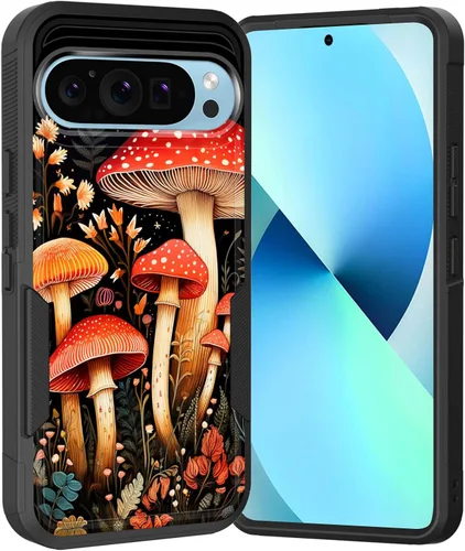 Vista 13 de Funda para Pixel 6A, Híbrida de Doble Capa de Servicio Pesado Resistente a Prueba de Golpes PC Duro + Funda Protectora de Silicona Suave para Google