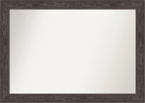 Vista 478 de Amanti Art Espejo personalizado, espejo de baño negro puente, espejo de pared o espejo de tocador de baño sobre el fregadero (26 x 26 pulgadas)