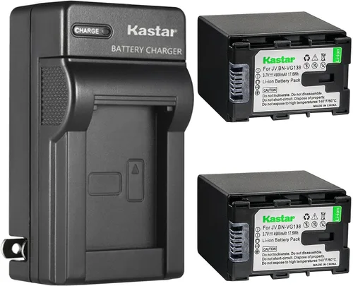 Vista 5 de Kastar Reemplazo del cargador de batería de pared de CA para JVC GZ-HM50 GZ-HM50U GZ-HM65 GZ-HM300 GZ-HM300BU GZ-HM300BUS GZ-HM300SEK GZ-HM300SEU