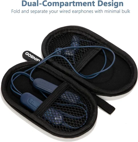 Vista 3 de Ginsco Estuche Mini-Portátil para Auriculares Beats Flex Inalámbricos con Micrófono Integrado, para Auriculares Apple EarPods con Cable/Auriculares