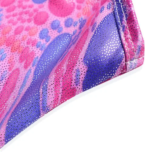 Vista 9 de HOZIY Leotardos de gimnasia para niñas, trajes de ciclismo con patrón adorable brillante