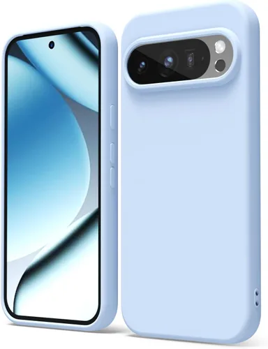 Vista 79 de oakxco para Google Pixel 6A Funda de teléfono de silicona líquida, diseño estético lindo y delgado para mujer y niña, cubierta de gel suave, lisa
