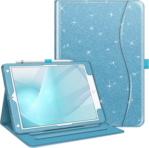 Vista 32 de Fintie - Funda para iPad de 9ª / 8ª / 7ª generación (2021/2020/2019) de 10.2 pulgadas - [Protección de esquinas] Funda con soporte de visualización