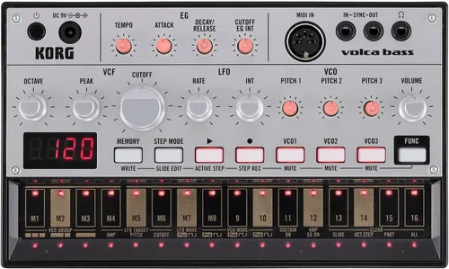 Vista 8 de Korg Volca FM2 Sintetizador Digital con 6 voces y secuenciador de 16 pasos