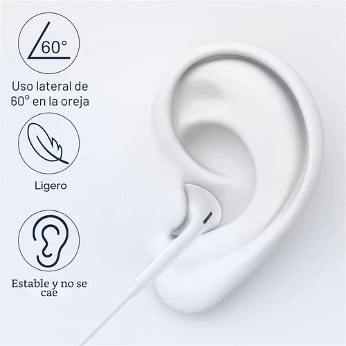 Vista 4 de Auriculares USB C para iPhone 17/16/15 Pro Max Plus Auriculares Tipo C con Micrófono y Control Remoto Cancelación de Ruido para iPhone 17/16/15 Pro
