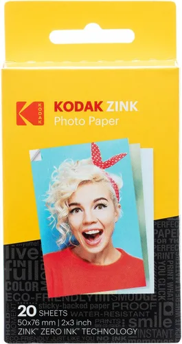 Vista 6 de Zink Kodak Step Touch Cámara digital de 13 MP e impresora instantánea con pantalla táctil LCD de 3.5 pulgadas, video HD de 1080p (blanco) paquete