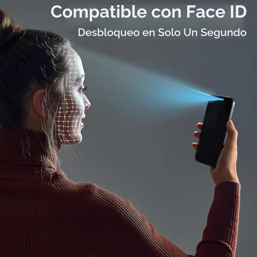 Vista 8 de TECHO Protector de pantalla de privacidad para iPhone 15 Pro Max, película de vidrio templado, cobertura completa de borde a borde, anti espía