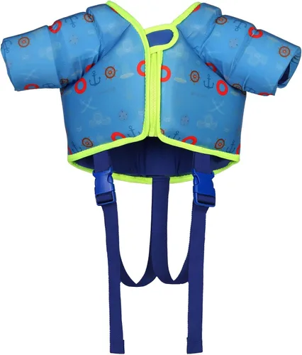 Vista 10 de Chaleco salvavidas para niños de 30 a 65 libras, chaleco flotante de natación para niños y bebés, chaleco de natación con alas de brazo para niños