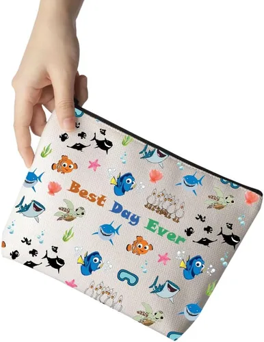 Vista 2 de Nemo Dory - Bolsa de maquillaje cosmética para los fans de Nemo Dory, Bolso Fish N, M