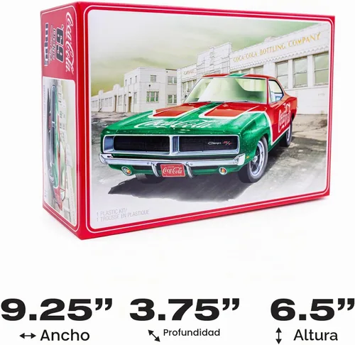 Vista 5 de MPC 1969 Dodge Charger RT (Coca Cola) Snap (2T) Kit de modelo a escala 1:25