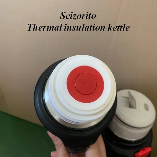 Vista 5 de Botella de vacío de acero inoxidable, hervidor portátil aislado para bebidas calientes y frías, taza de café de viaje portátil para automóvil