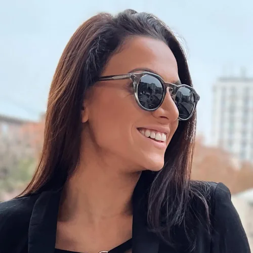 Vista 2 de ZENOTTIC Gafas de sol polarizadas redondas vintage para hombres y mujeres con protección UV400