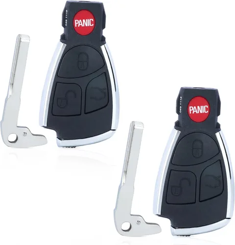 Vista 8 de Beefunny Carcasa de repuesto para llavero remoto modificado para Mercedes-Benz C230 C280 C350 C43 AMG CL500 CL600 CLK320 CLK430 CLK500 CLK55 AMG