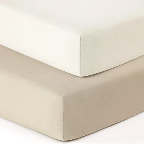 Vista 14 de GRSSDER Juego de 2 sábanas elásticas para cuna para bebé, ultra suaves, universales, se adaptan a la mayoría de las almohadillas de colchón de cuna
