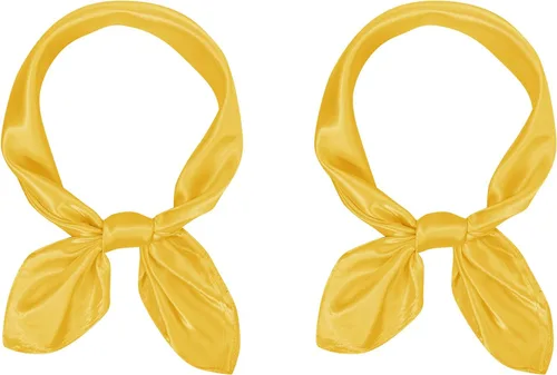Vista 22 de American Trends Bufanda de seda para mujer, bufandas de satén para la cabeza, bufanda cuadrada para el cuello, bufanda ligera de seda como bandana