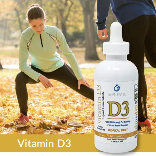 Vista 4 de Eniva Health Vitamina D líquida (D3) Dr. Formulado para una rápida absorción (4.1 fl oz)