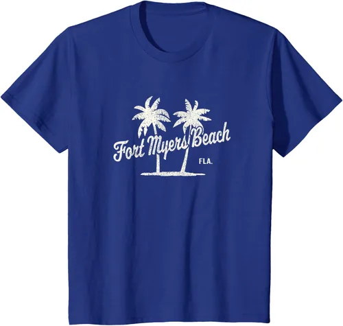 Vista 61 de Fort Myers Beach Florida Vintage 70s Palm Trees Graphic T-Shirt