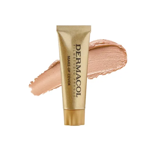 Vista 9 de Dermacol - Base de maquillaje líquida de cobertura completa mini 13g, base líquida mate con SPF 30, base resistente al agua para piel grasa, acné