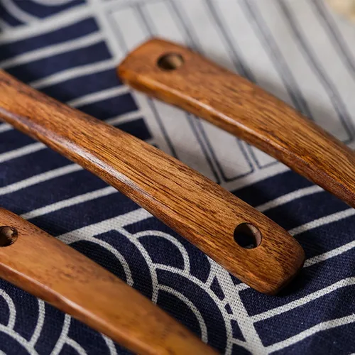 Vista 5 de Cuchara de sopa de madera Cuchara de sopa larga de madera Cuchara de azúcar de arroz Cuchara de gachas de avena Cuchara de madera natural para comer