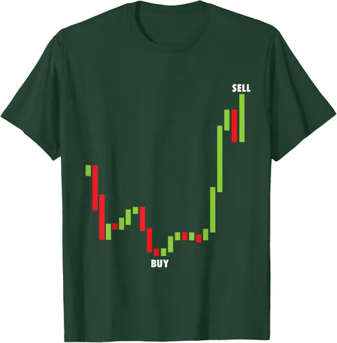 Vista 42 de Funny Day Trading Comprar Baja Venta Alta Stock Trading Camiseta Negro