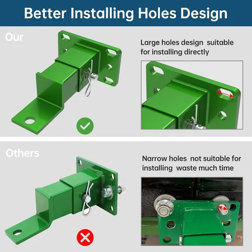 Vista 3 de Enganche trasero para cortacésped de giro cero compatible con John Deere Gas Z Trak Z224 Z225 Z245 Z425 Z445 Z465 y Z910 Z920 Z925 Z950 Z960 Z970