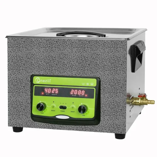 Vista 8 de ONEZILI Limpiador Ultrasónico de 6L, Limpiador Ultrasónico de Piezas de 180W 40kHz, Potencia Ajustable, Barrido y Desgasificación para Limpieza por