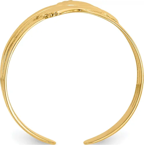 Vista 2 de Anillo de dedo del pie desnudo de oro amarillo de 14 quilates - Jewelry By Sweet Pea, Metal