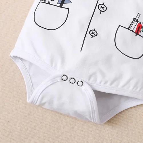 Vista 6 de Singcoco Disfraz de Haloween para bebé niño recién nacido, uniforme con sombrero