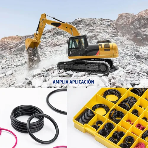 Vista 3 de BUSY-CORNER 4C-4782 Kit de juntas tóricas de sellado, nitrilo 90, juntas tóricas para accesorios de manguera hidráulica, compatible con excavadora