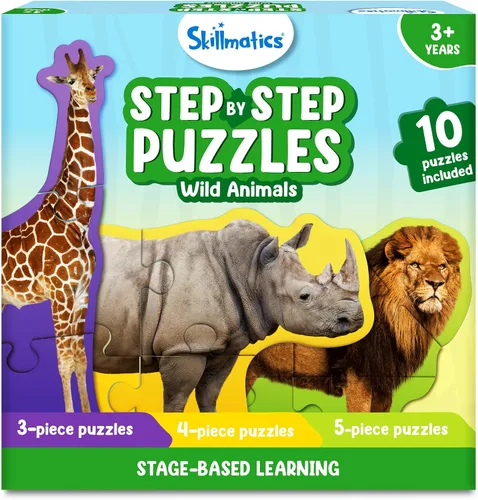 Vista 10 de Skillmatics Rompecabezas Paso a Paso – Rompecabezas de 40 Piezas y Rompecabezas para Niños Pequeños, Animales de Granja, Rellenos de Calcetines