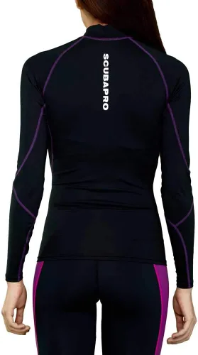 Vista 2 de Scubapro Rash Guard para mujer Negro