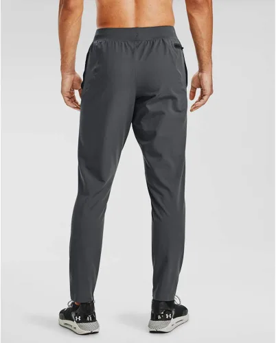 Vista 3 de Under Armour Pantalones de entrenamiento cónicos de tela elástica estándar para hombre