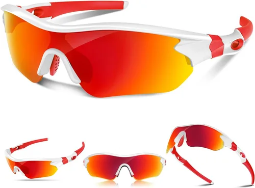 Vista 15 de Gafas de sol deportivas polarizadas para hombres y mujeres, jóvenes, béisbol, correr, pesca, tenis, golf, ciclismo, conducción, motor TAC UV400 TR90