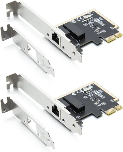 Vista 13 de 10Gtek Mini PCIe 1G Ethernet Tarjeta de Red (Intel I210AT), con luz LED, longitud de cable de 30 cm, puerto único RJ45, interfaz Mini Pice,