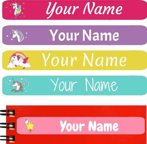 Vista 19 de 100 etiquetas de nombre personalizadas para niños, suministros escolares, calcomanías de nombre personalizadas para niños, impermeables, para Camión
