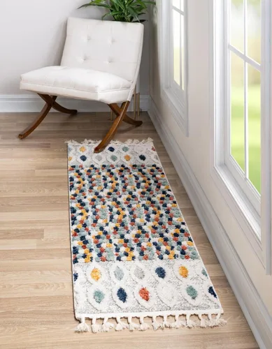 Vista 14 de Unique Loom Cherokee Collection Alfombra de área - Asheville (rectangular 2' 0" x 3' 0", negro/marfil)