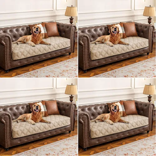 Vista 68 de Ameritex Funda impermeable para cama de perro, manta para mascotas con parte trasera antideslizante para muebles, cama, sofá